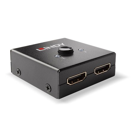 Lindy 2 Port HDMI 18G Bi-Directional Switch - video/audio switch - 2 porter