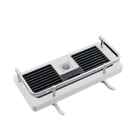 Brusehylde Punch - Brusehylde Skuffer Glide Bar Til Brusebad, Shampoo, Sæbeholder Kuffert, Med Rustfrit Stål Gelænder, Brusehylder Med Hængende