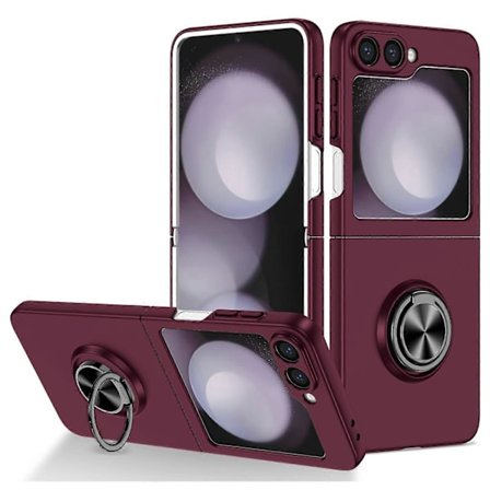 For Samsung Galaxy Z Flip6 5G Deksel Roterbar Ring Stativ Hard PC Telefon Deksel
