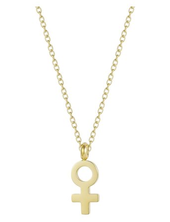 Woman Necklace Gold Bud To Rose