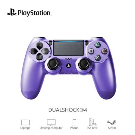 2025 Officiel Sony Playstation PS4 DualShock 4 V2 Trådløs Controller - Elektrisk Lys Lilla