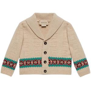 Kids - Gucci Beige Knit Cardigan 24-36 Months - Jumpers and knitwear - 24-36 months - Beige - Junge