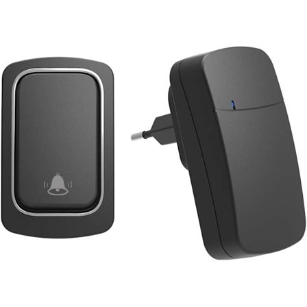 Trådløs selvdrevet dørklokke, ingen batterier kræves, rækkevidde op til