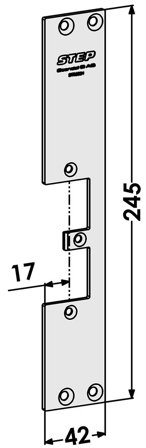 STEP ST9503H Stolpe til STEP 92 Preload, STEP 92 Release 42 mm, høyre, Alarm & sikkerhet