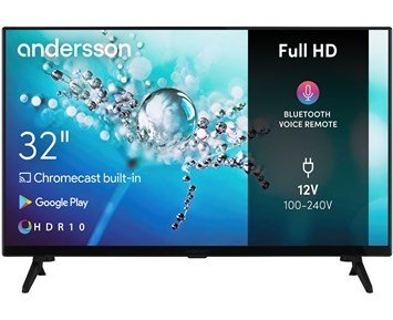 Andersson LED3244FHDA - Fyndvara - 32 tum FHD LED-TV med Android TV och inbyggd Chromecast