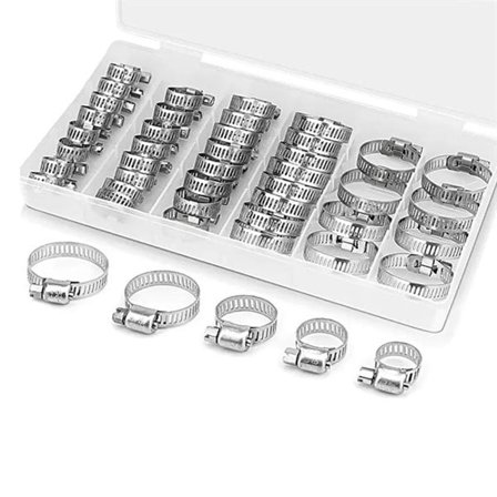Slangklämmor i olika storlekar – 40 delar