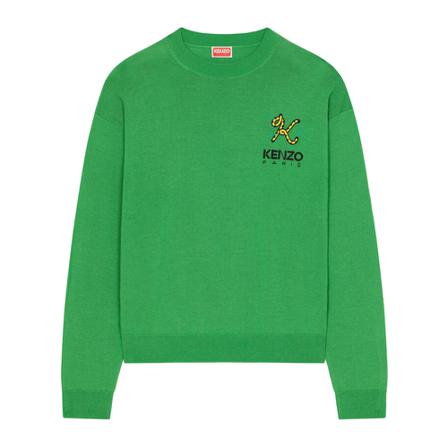 Kenzo Tiger Tail Strik Ken-Fc62Pu3413La 57 Grøn, Dame Striktrøjer