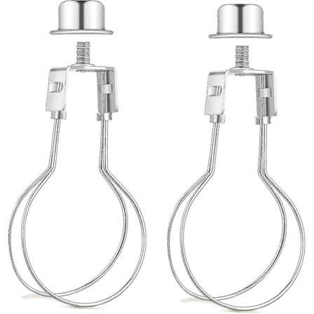 2-pack lampskärm hållare adapter kit (silver) Xxf