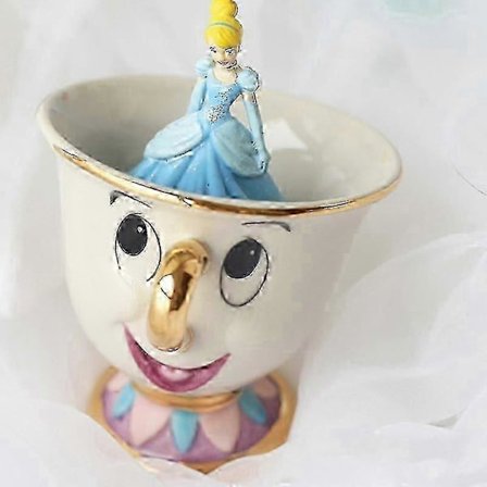 Tegneserie Ny Skønhed og Udyret Tekande Krus Te Potte Sæt Fødselsdagsgave-God[D]