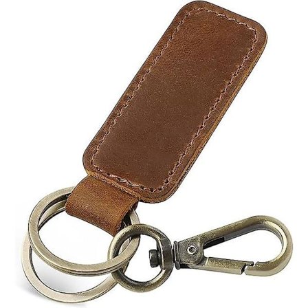 Äkta Läder Nyckelring till Bil, Universal Nyckelring, Läder Nyckelhållare för Män och Kvinnor, Jc306