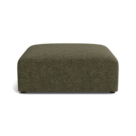 Soma Pouf Hocker in Anthology Grün, modernes Design, bequeme Polsterung für hohen Sitzkomfort, quadratische Form, 43cm Höhe, schickes Möbel