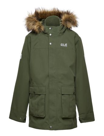 B Elk Island 3In1 Parka Parka Jakke Grøn Jack Wolfskin