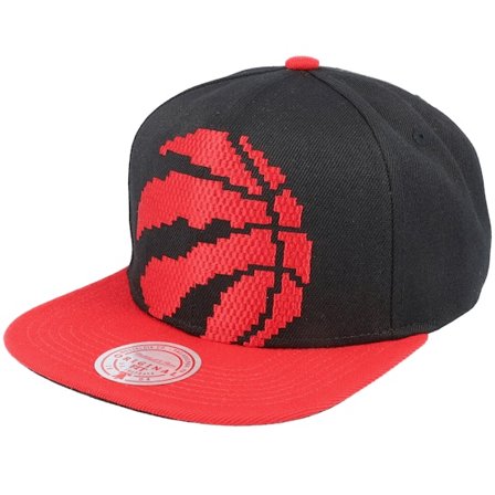 Mitchell & Ness - Toronto Raptors 8 Bit Xl Black/Red Snapback Snapback Black Cap - NBA @ Hatstore