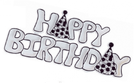 Happy Birthday skylt - Kalaslagret.se