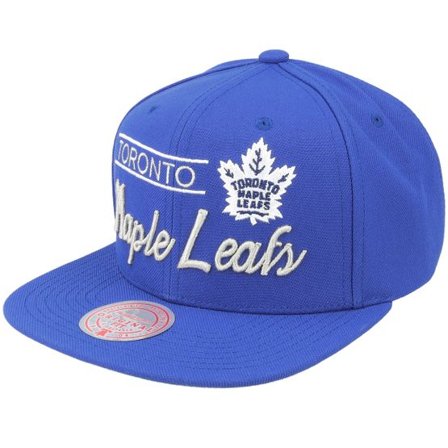 Mitchell & Ness - NHL Blå snapback Keps - Toronto Maple Leafs Retro Lock Up Blue Snapback @ Hatstore
