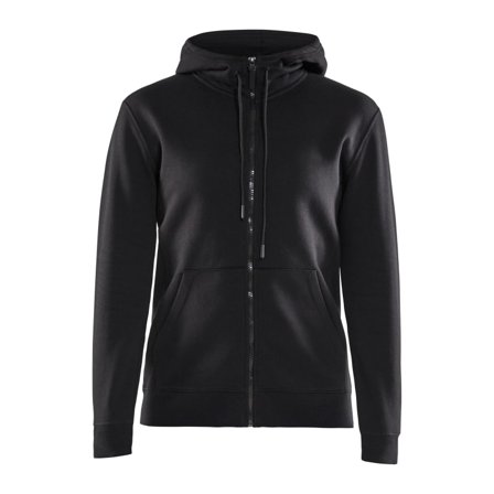 Craft Women's Full Zip Hoody Women long-sleeved sweaters Black XS