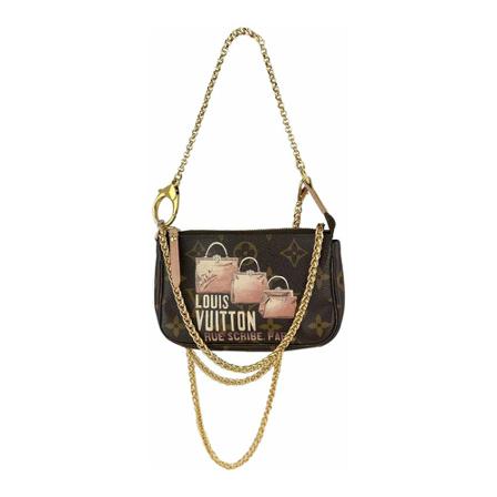 Louis Vuitton Vintage, Pre-owned Crossbody Bag Bruin, Dames, Maat:ONE Size,leer