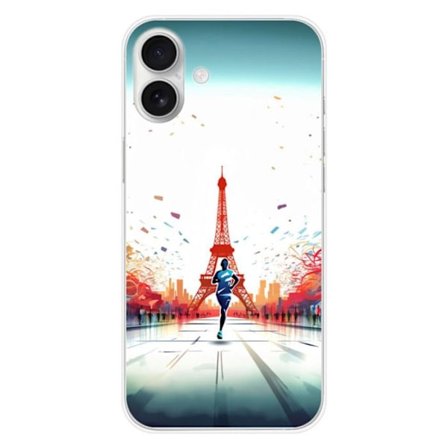 Siliconefodral - Kompatibel med Apple iPhone 16 Plus - design med olympiska spelen