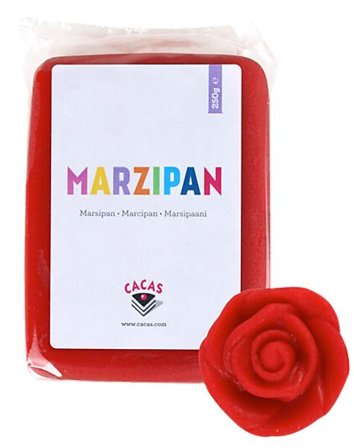CACAS Marsipan Rød 250g
