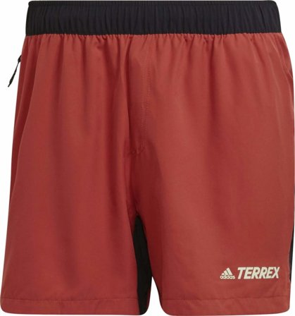 Adidas Men's Terrex Trail Running Shorts Men workout shorts Red L 7"