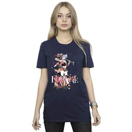 DC Comics Dam/Kvinnor Harley Quinn Forces Of Nature Bomull Boyfriend T-Shirt