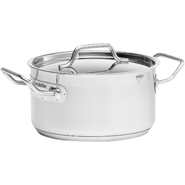 Kittel Låg med Lock Patina Rostfri