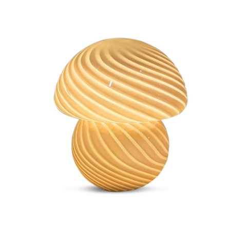 Sopplampe Bordlampe Nattlampe Vintage Stil Stripete