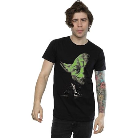 Star Wars Yoda Green Face T-shirt för män Vuxen S-3xl Txu14