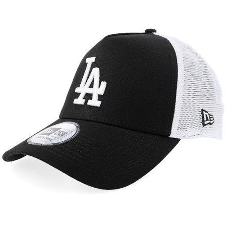 New Era - MLB Noir trucker Casquette - Los Angeles Dodgers Clean Trucker Black Adjustable @ Hatstore