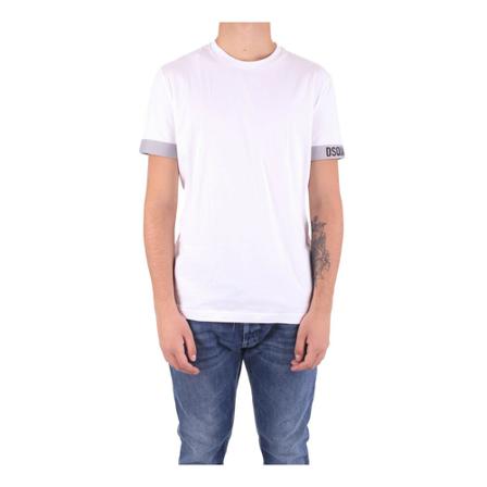 Dsquared2, T-Shirts Wit, Heren, Maat:L