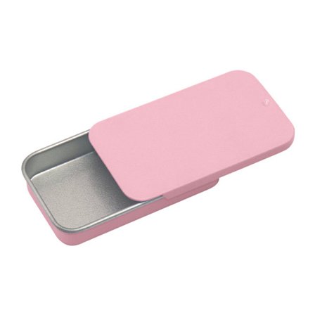 Sæt med 10 rosa Sakura-dåser med skydelåg