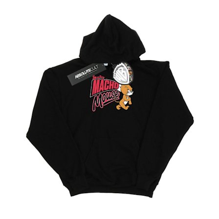 Tom And Jerry Herr Macho Mouse Hoodie XXL Svart