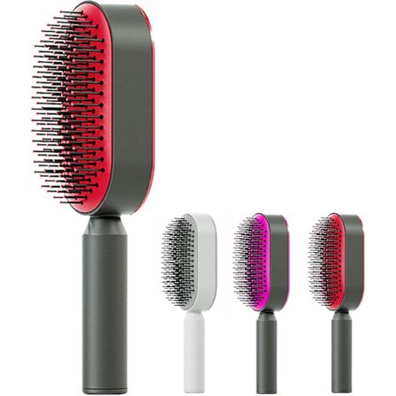 Självrengörande hårborste | Red ut håret borstar för långt hår | Hårborste med utredande kulspetsar för att ta bort hårtrassel och knutar | 3d 