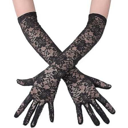 Pitsihanskat Pitkät Hanskat Punk-Hanskat Halloween-Puolueen Asusteeksi Iltapukujuhliin