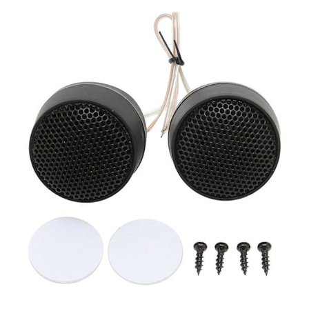 Par Mini Dome Diskant 10W 4 Ohm Högtalartillbehör Svart Universal Bil Ljudsystem