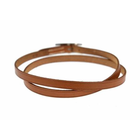 Hermès Vintage, Pre-owned Hapi 3 Bracelet Bruin, Dames, Maat:ONE Size,leer