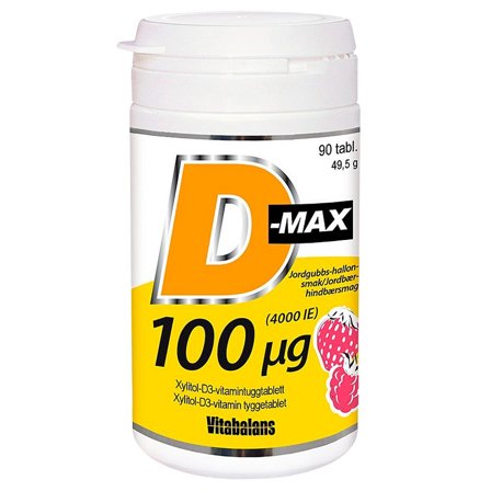 Vitabalans D-Max 100 μg 90 tabl, Helse & Madvarer, Vitaminer, D-vitamin