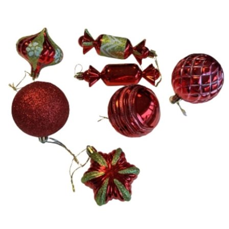 Joulukuusenkoristeet, 32-pakkaus