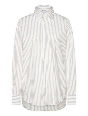 Classic Poplin Shirt Tops Shirts Long-sleeved White Filippa K