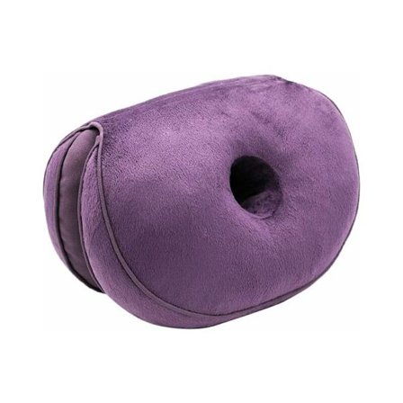 Sittdyna Stoldyna Memory Foam Svanskotsdyna Ergonomisk Vikbar Sittdyna Lyft Höfter Tillgänglig för Alla Säsonger Bil Kontor Lila