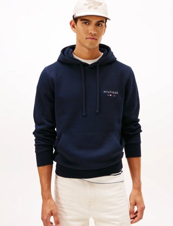 Tommy Hilfiger Brand Love Small Hilfiger Hoodie - Navy - S