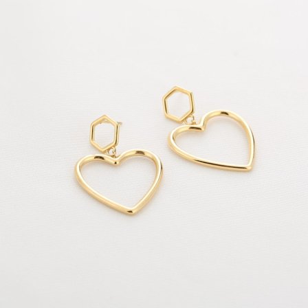 Hjerte øreringe design