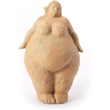 Damefigur Skulptur Kvinne Statue Yoga Gaver Polyresin Dekor Kunst 27 cm