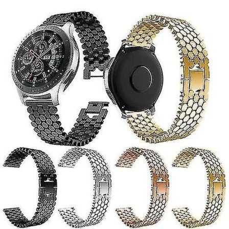 22 mm armband i rostfritt watch stål