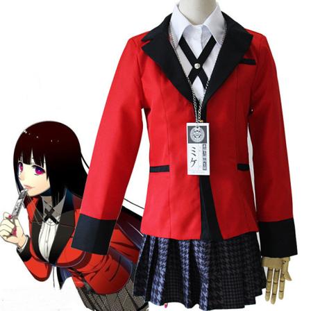 Mub- Tukkumyynti Lukion Yhtenäinen Asu Puku Halloween Juhlat Kakegurui Anime Cosplay Asuja Jabami Yumeko S