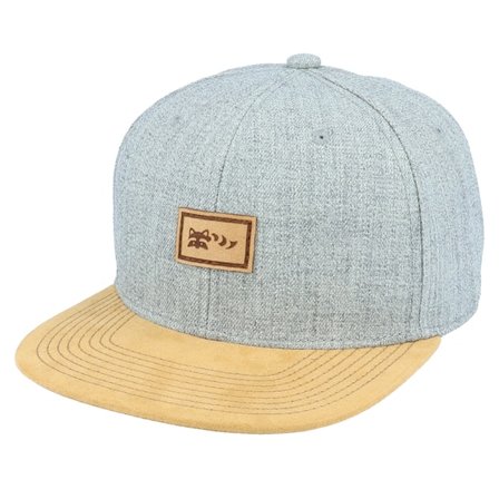 Wild Spirit - Gris snapback Gorra - Small Hatsie The Red Panda Patch Grey/Suede Snapback @ Hatstore