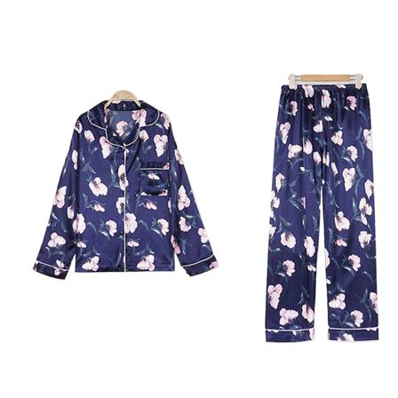 7st Nattkläder Set Printed Nattklänning Kostym Kvinna Vest Shorts