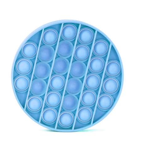 Pop It Fidget Bubble Circle - Blå - 2 Pack Blå