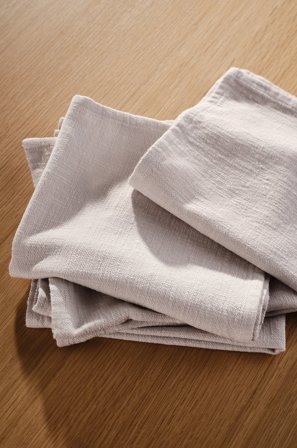 Jotex - Serviett 4-pakning Grå - CASPER - Kjøp Servietter hos Jotex