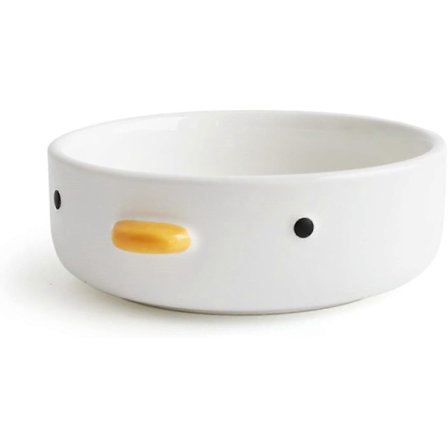 Morsomme søte kyllingsalatboller, håndlaget glasur and sikkerhetskeramikk 400 ml suppeboller, 4,3 risbolle, hjem, familie, venn. QHI